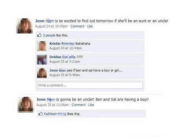 An idiot on FB
