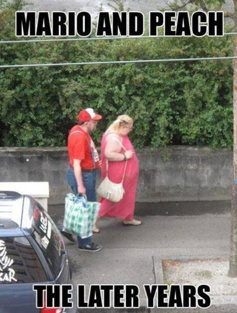 Real life mario and peach