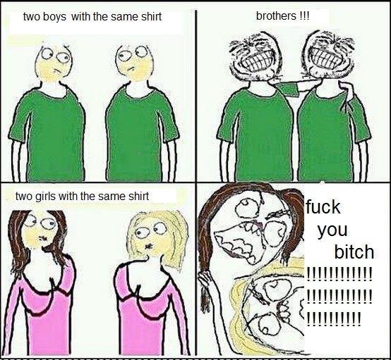 Wearing same clothes
